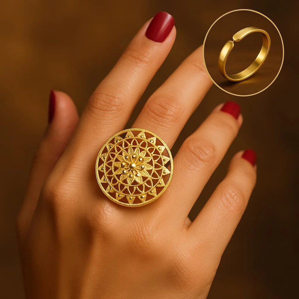 Product image of Floral Gold Ring – image 7