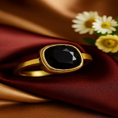 Unisex Black Zircon Ring – Minimal Yet Majestic