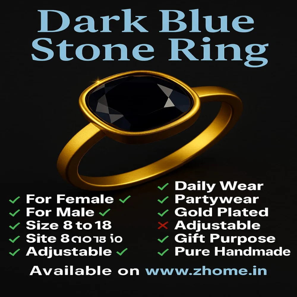Unisex Black Zircon Ring – Minimal Yet Majestic