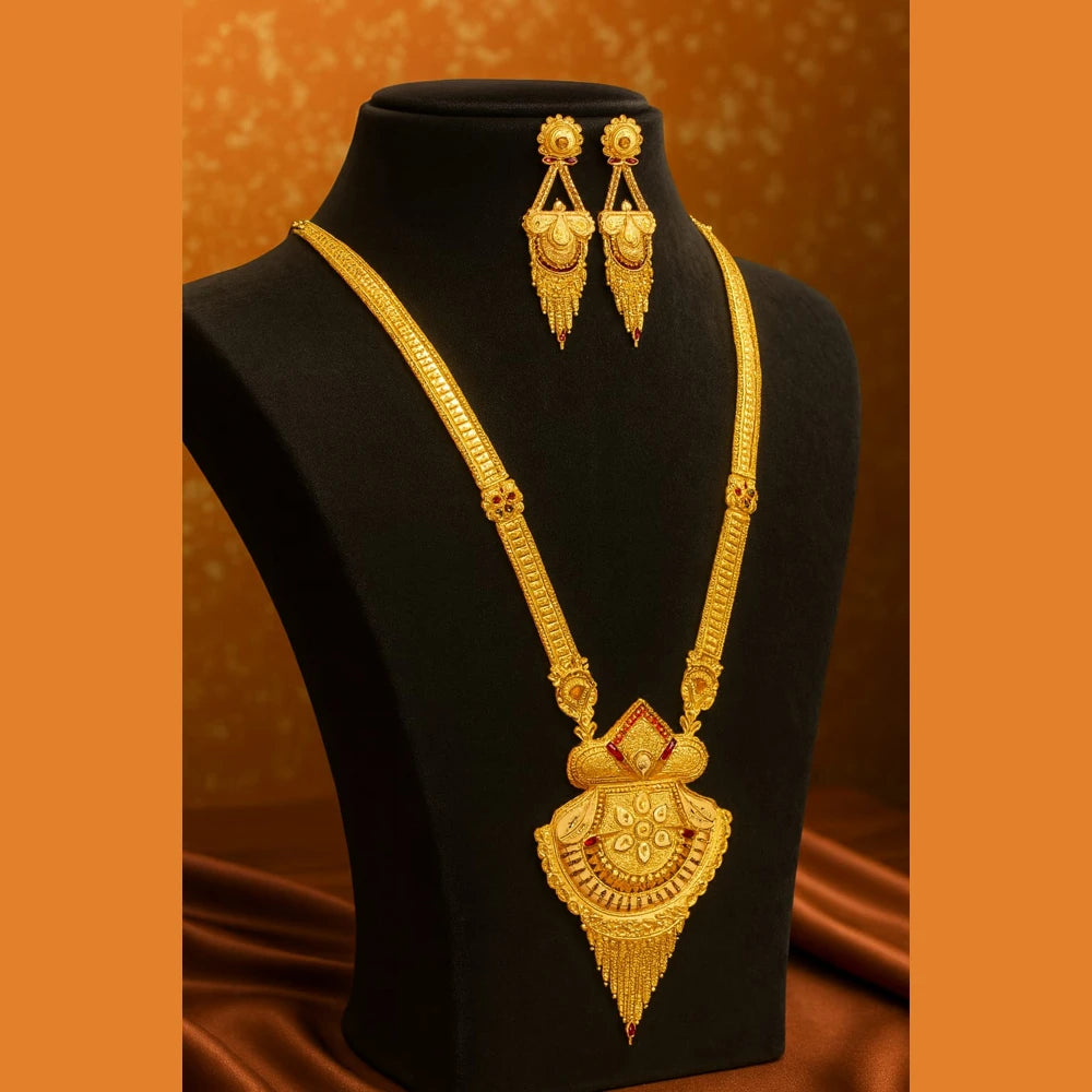 Product image of Long Necklace Set Gold Look Bridal Party Wear Traditional Indian Wedding Jewelry Online Copy 1 – image 2