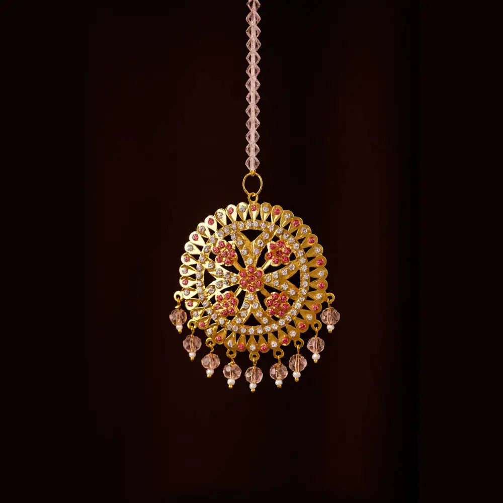 Product image of Royal Bridal Kundan Choker Long Necklace Set With Earrings Premium Gold Polish – image 8