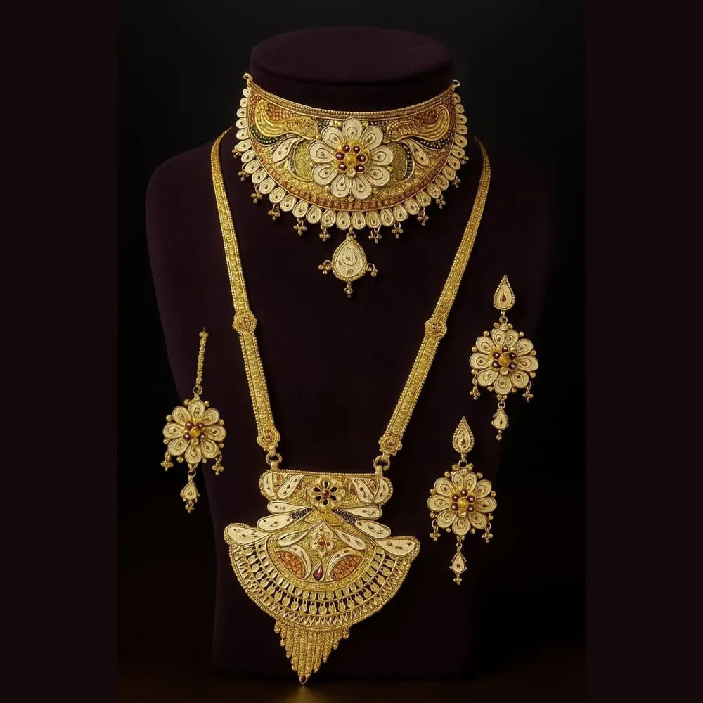 Product image of Royal Bridal Onegram Gold Combo Jewellery Set – image 7