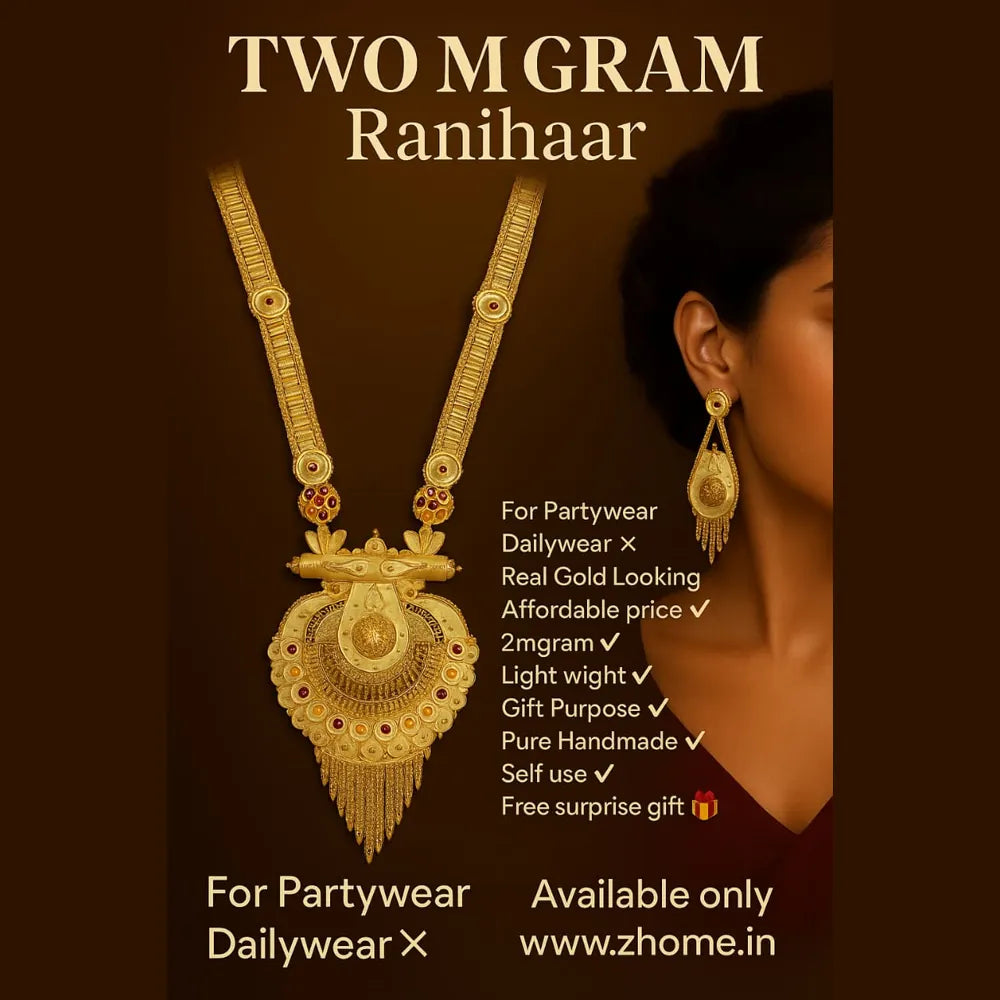 Product image of Two Milligram Gold Ranihaar Necklace Set – image 6