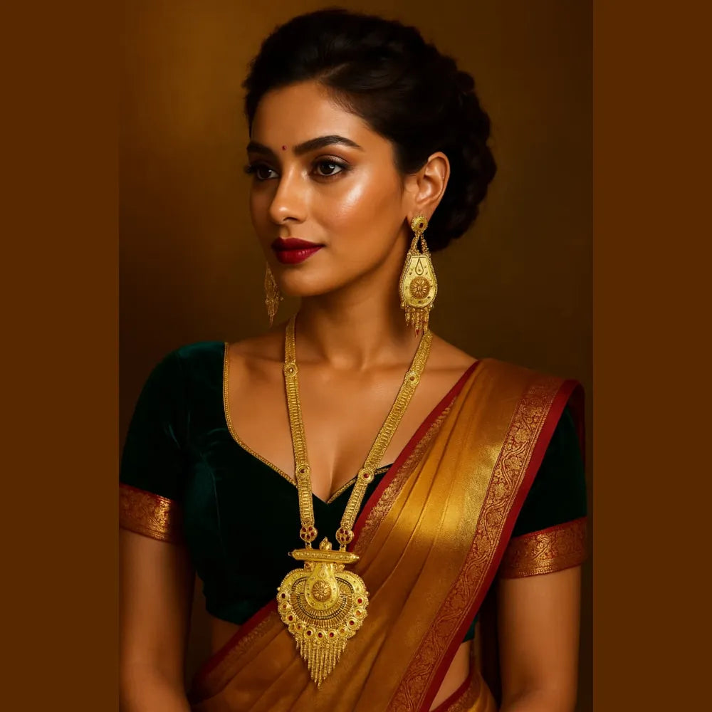 Product image of Two Milligram Gold Ranihaar Necklace Set – image 9