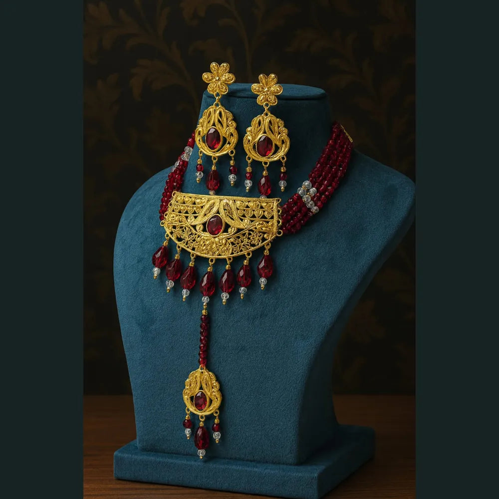 Zhome RealGold plated designer jewellery with fine handwork and premium finishing.