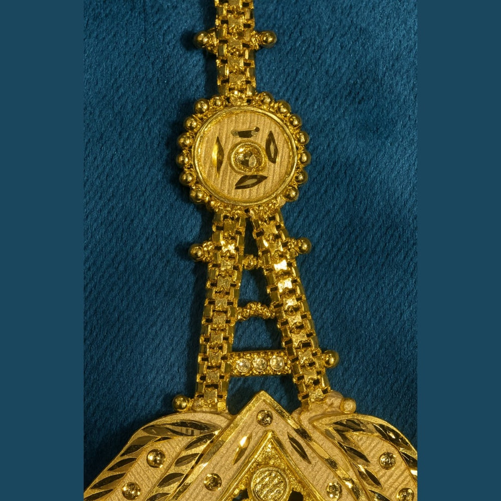 Zhome Onegram Gold Mangtika fine handmade detailing – RealGold shine copper-based design