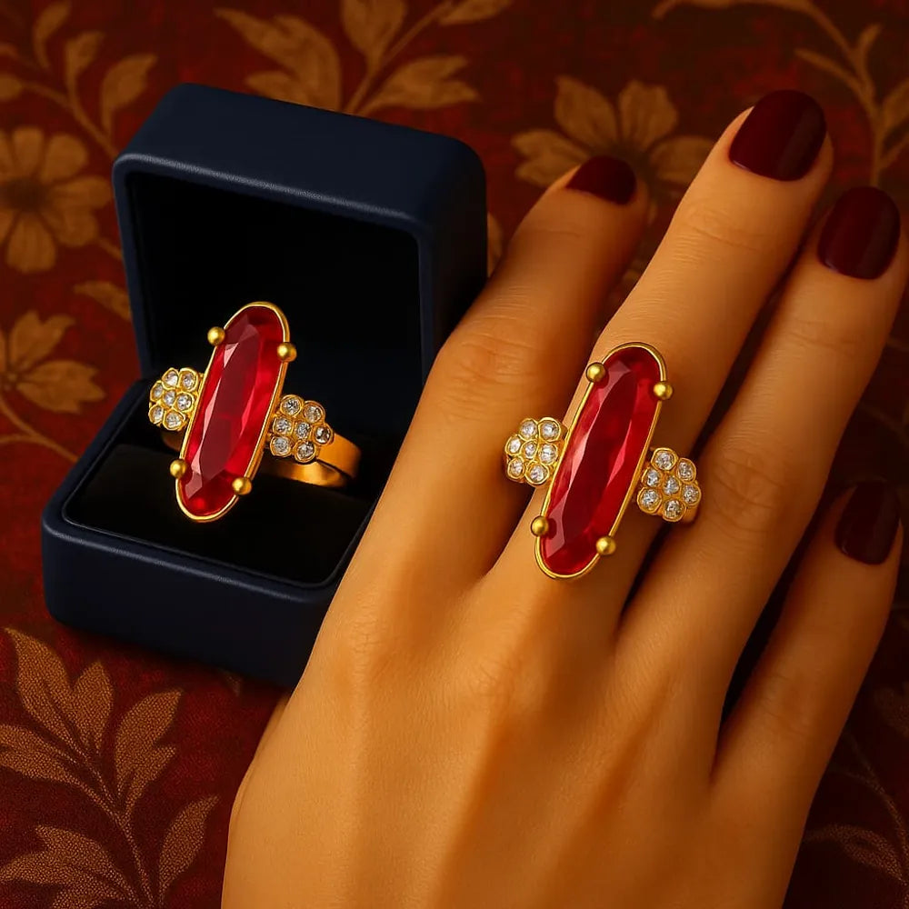 Stylish gold-plated jewellery by ZHome with detailed finishing, premium stones, and long-lasting shine — ideal for gifting or self-style statement.