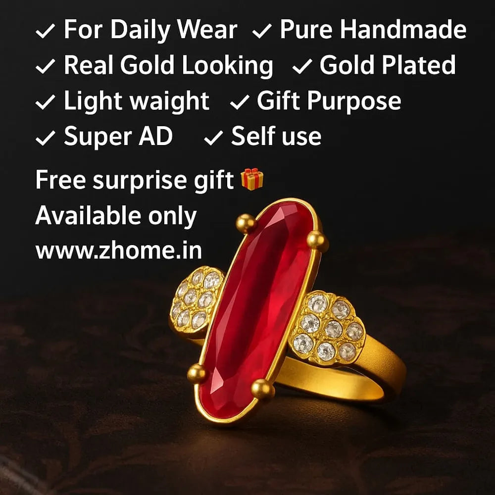 Stylish gold-plated jewellery by ZHome with detailed finishing, premium stones, and long-lasting shine — ideal for gifting or self-style statement.