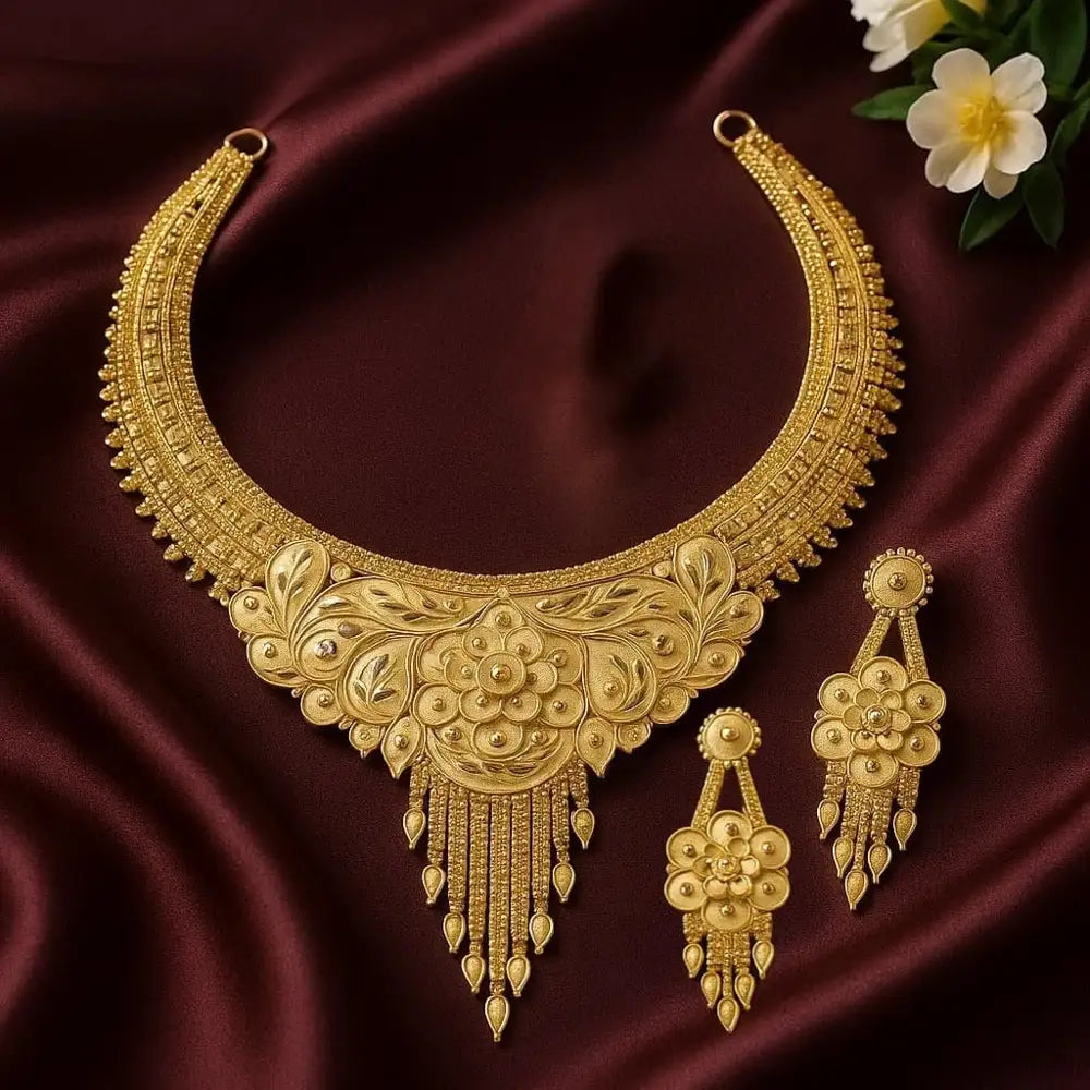 Elegant handcrafted jewellery from ZHome featuring modern designs with traditional Indian craftsmanship — perfect for festive wear, weddings, and daily elegance.