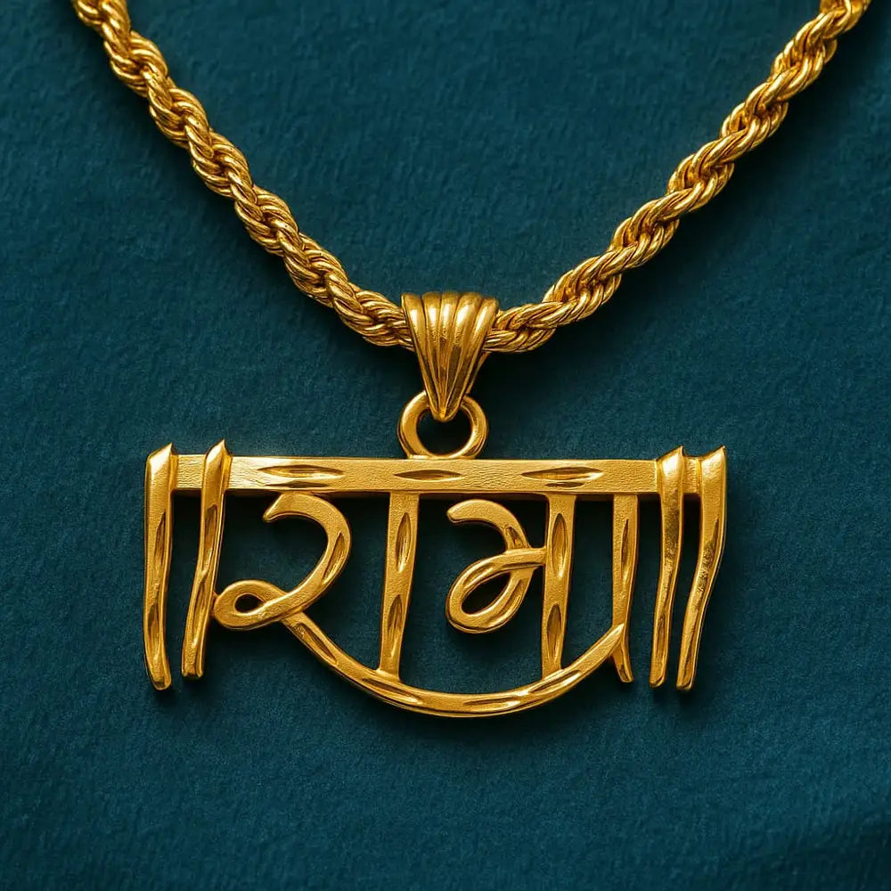 ZHome premium one gram gold Ram pendant for men