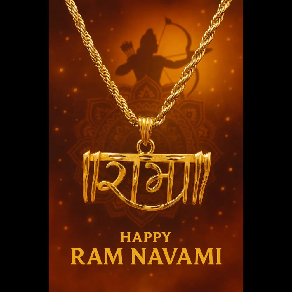 ZHome men’s devotional gold look locket – model wearing