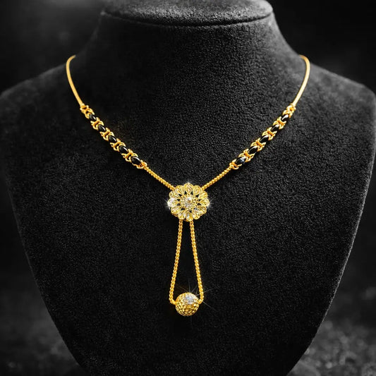 ZHome Dailywear Fancy Mangalsutra Style Chain – Gold Plated (18 Inch)