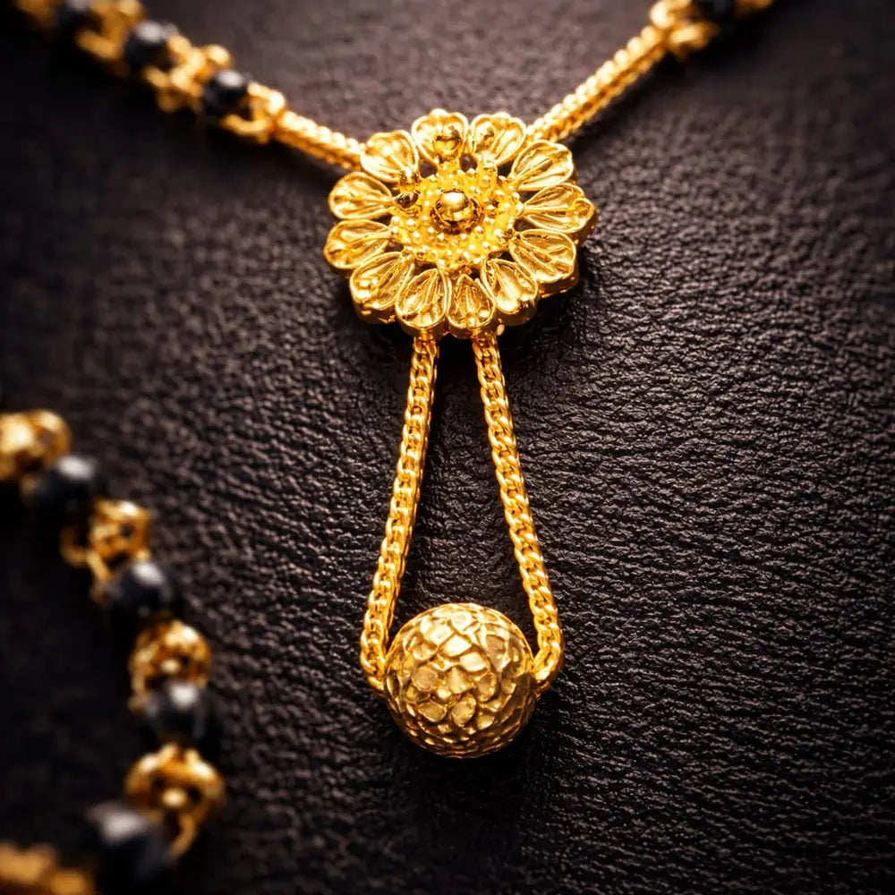 ZHome Dailywear Fancy Mangalsutra Style Chain – Gold Plated (18 Inch)