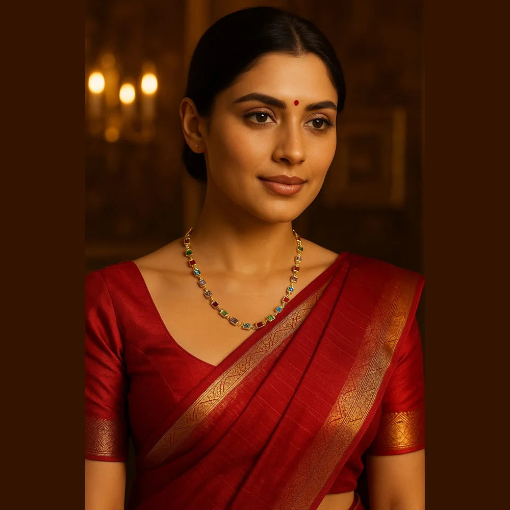 Product image of Multicolour Zirconia Chain Gold Finish – image 3