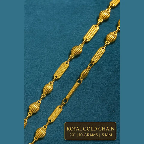 Royal Long Chain - 20 Inch | Handmade Gold Plated Dailywear