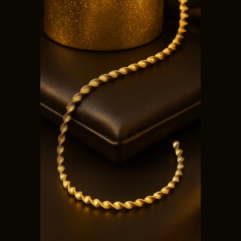 Antitarish Daily Wear Gold Finish Handmade Chain – 20 Inch, 6mm Width, Exclusive Design