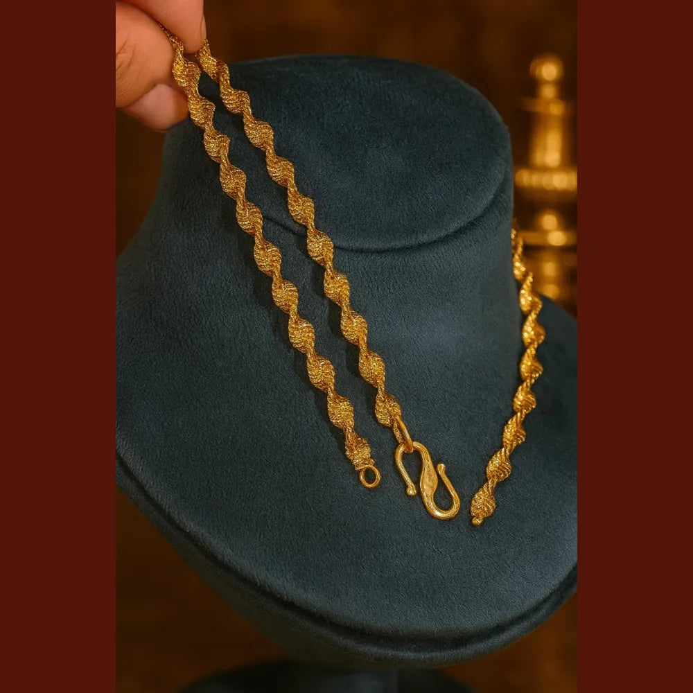 Antitarish Daily Wear Gold Finish Handmade Chain – 20 Inch, 6mm Width, Exclusive Design