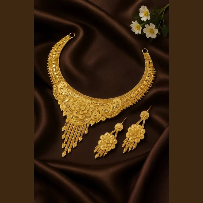 Radiant 22K Gold-Plated Necklace – A Timeless Elegance