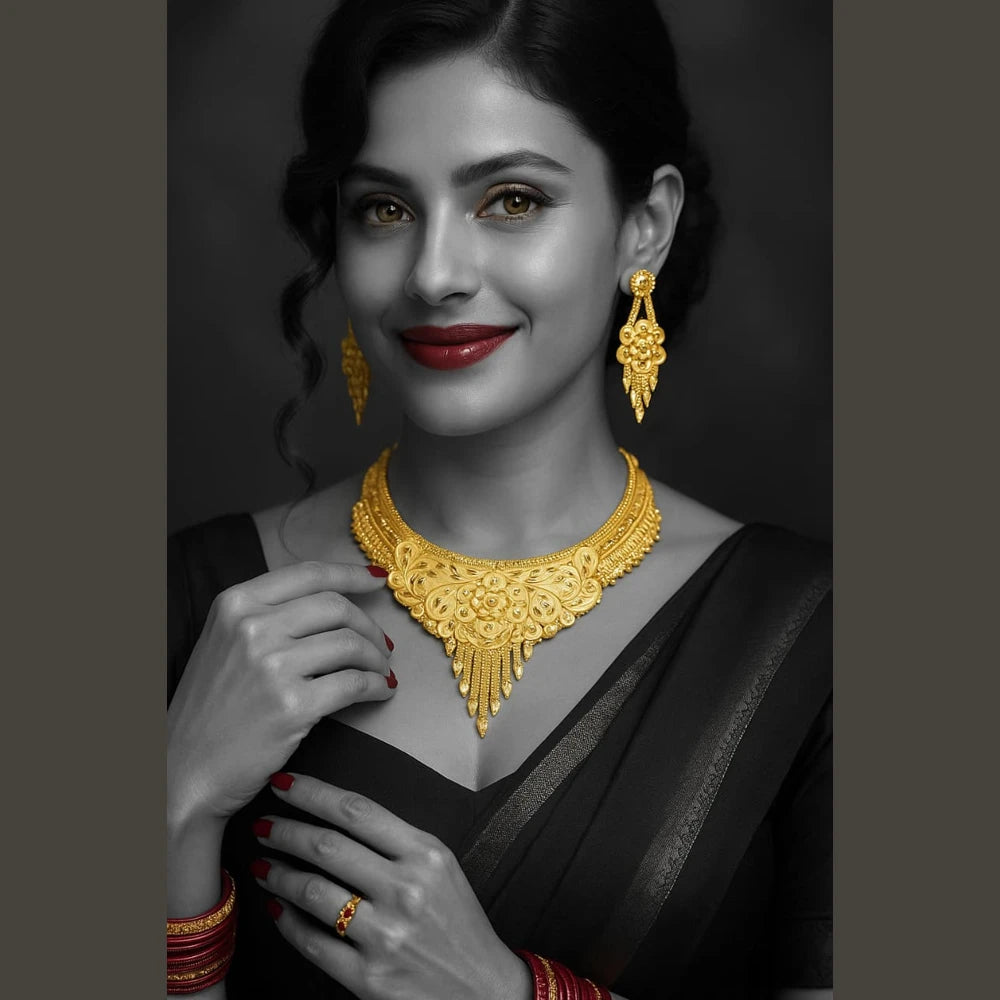 Elegant handcrafted jewellery from ZHome featuring modern designs with traditional Indian craftsmanship — perfect for festive wear, weddings, and daily elegance.