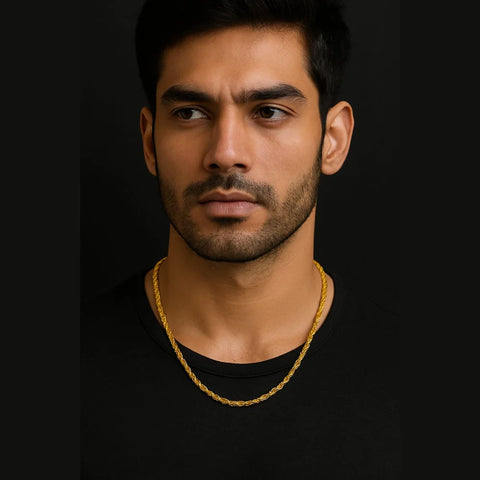 Royal Gold-Plated Chain for Men – 22K Shine