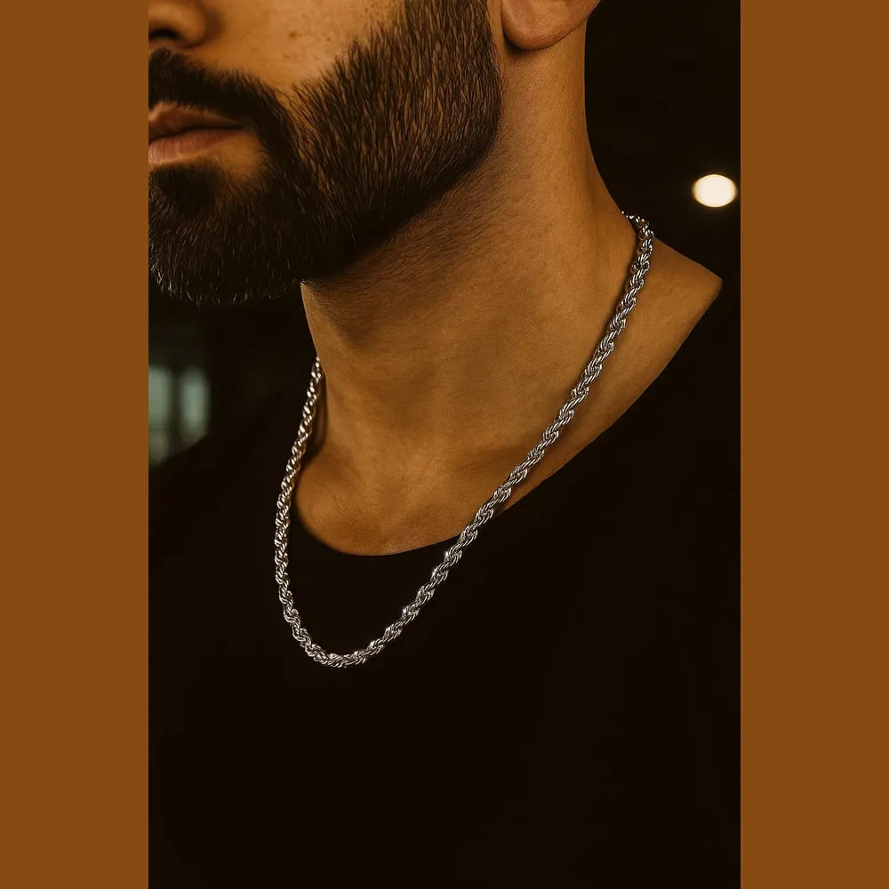 Product image of Stylish Unisex Silver Plated Chain Timeless Elegance For Every Occasion – image 2