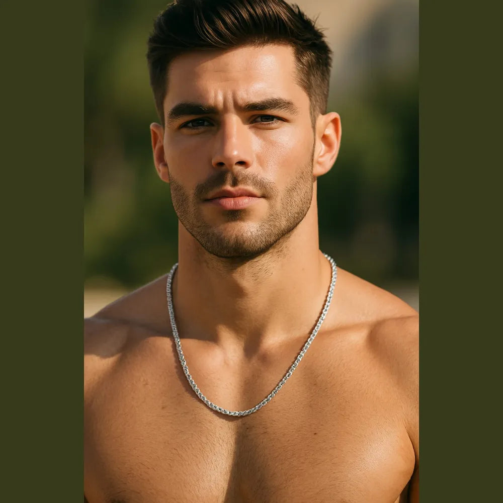 Product image of Stylish Unisex Silver Plated Chain Timeless Elegance For Every Occasion – image 4