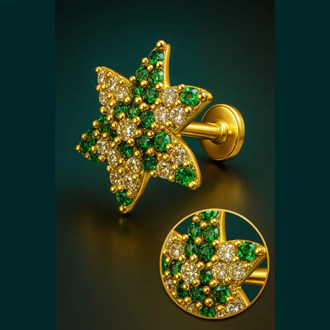 Luxury Designer Nosepin – Elegant AD Stone Detailing