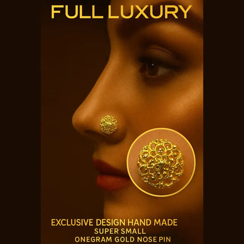 Elegant Designer Nosepin with AD Stones Unique Design