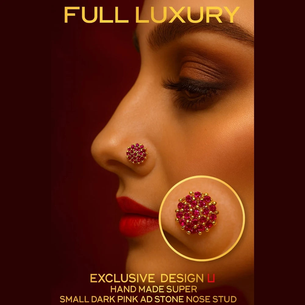 Elegant Designer Nosepin with AD Stones Unique Design