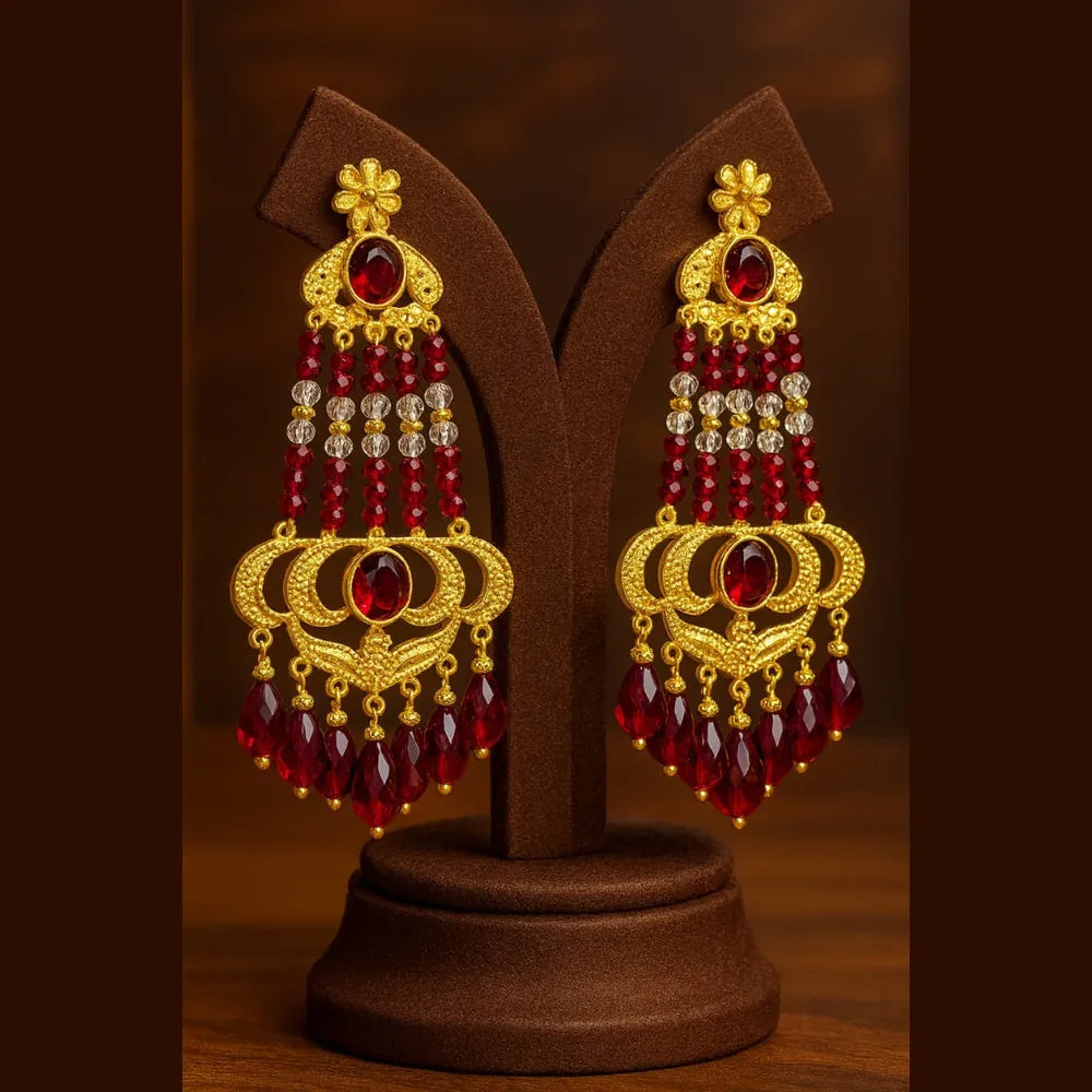 Product image of Products Royal Maroon Gold Choker Set – image 7