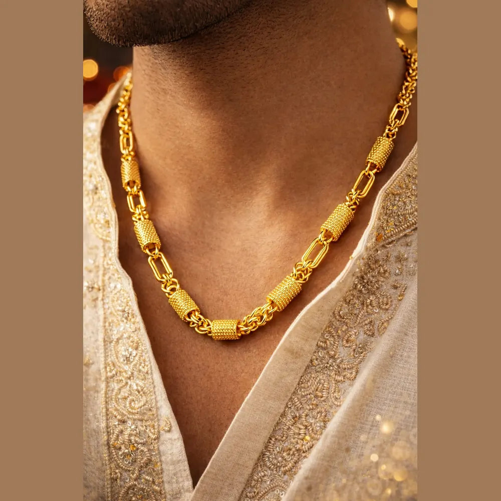 Gold Plated Men's Chain – Stylish, Durable & Affordable