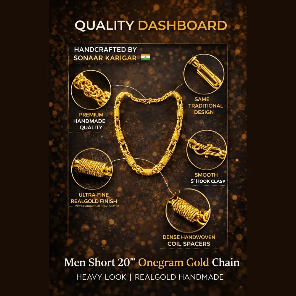 Gold Plated Men's Chain – Stylish, Durable & Affordable