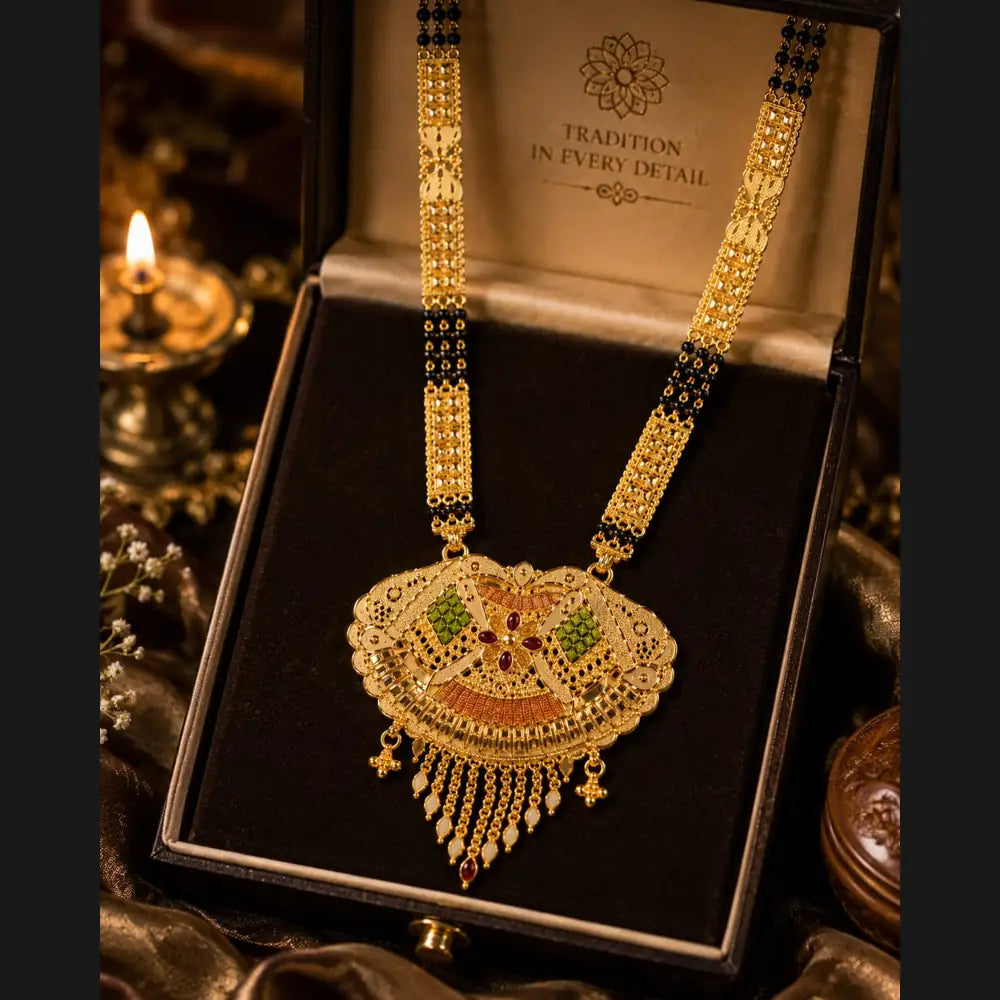 ZHome Royal Gram Gold Dulhan Jewellery Set | Full Bridal Combo Set for Women