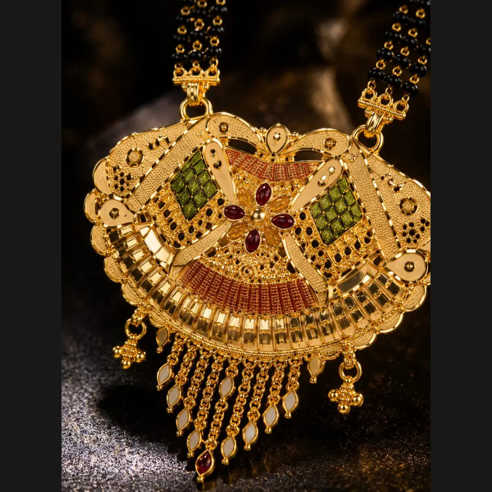 ZHome Royal Gram Gold Dulhan Jewellery Set | Full Bridal Combo Set for Women