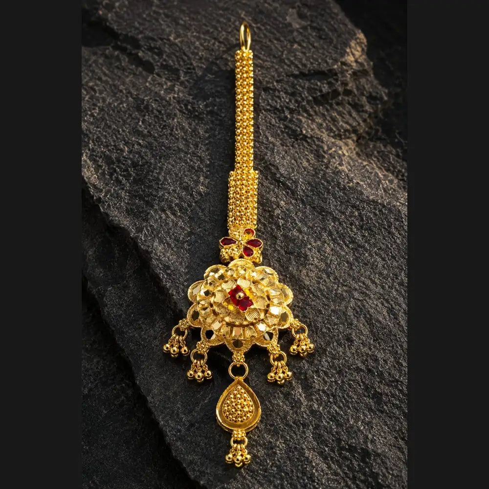 ZHome Royal Gram Gold Dulhan Jewellery Set | Full Bridal Combo Set for Women