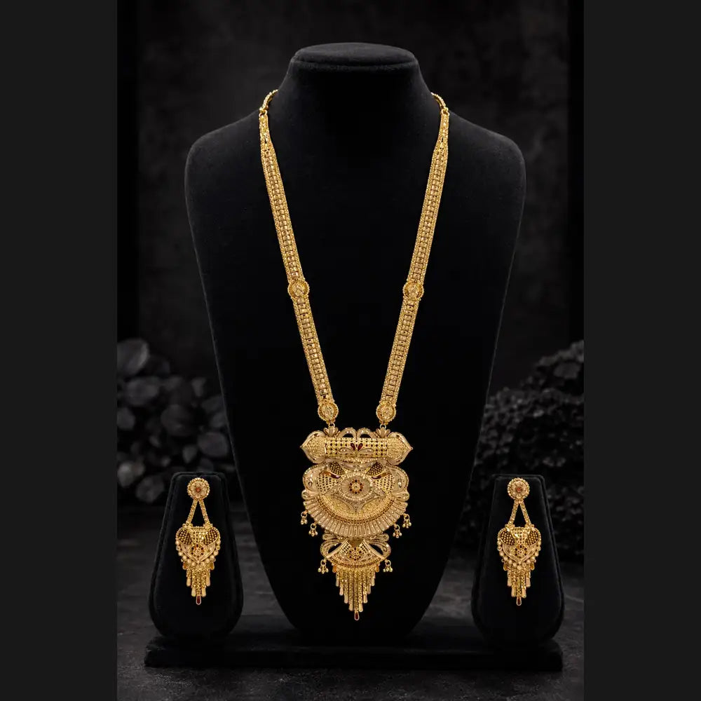 ZHome Royal Gram Gold Dulhan Jewellery Set | Full Bridal Combo Set for Women