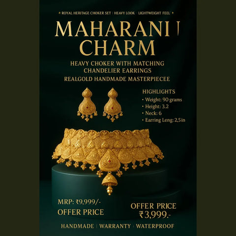 Bridal Gold Choker Necklace – Traditional Temple Jewelry Design 2025
