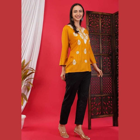 Affordable Short Chikan Kurtis