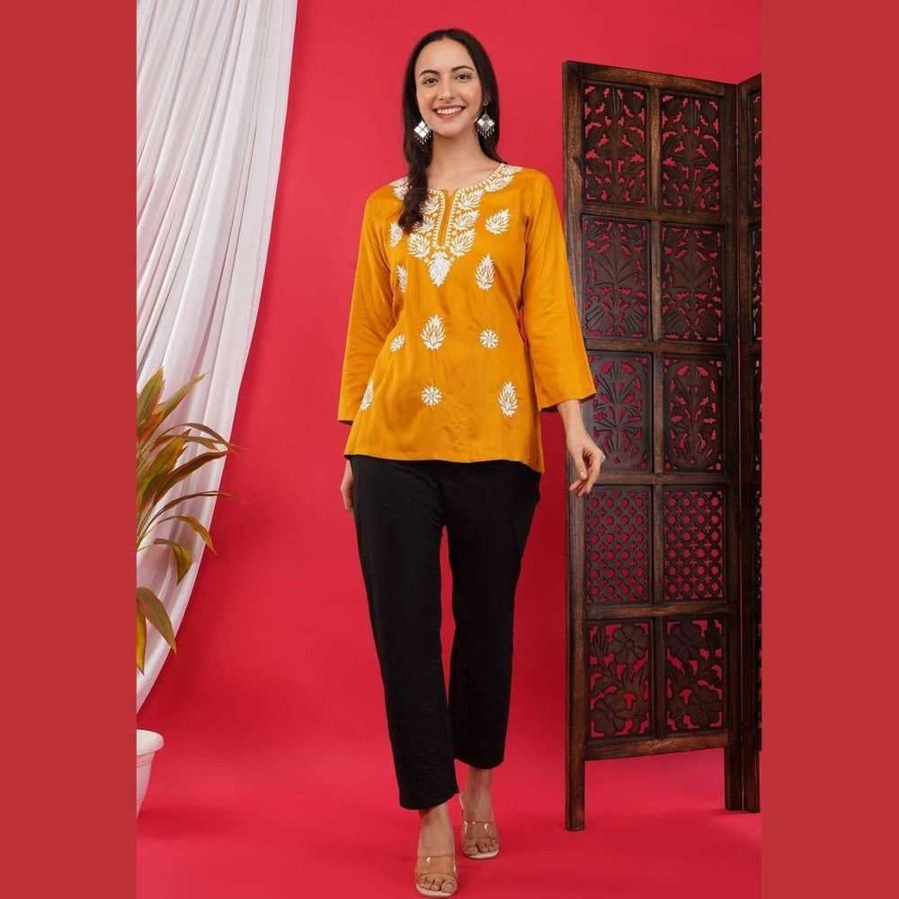 Affordable Short Chikan Kurtis
