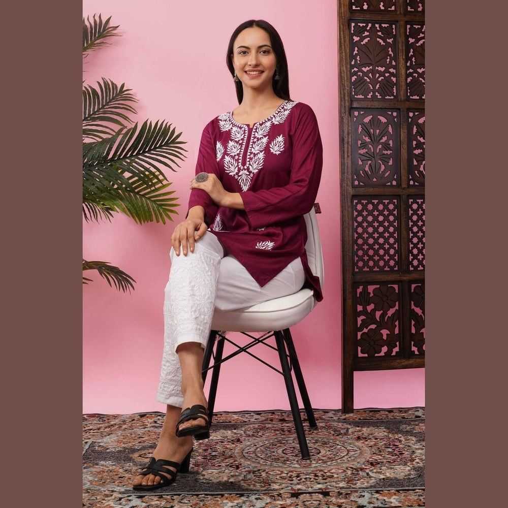 Affordable Short Chikan Kurtis