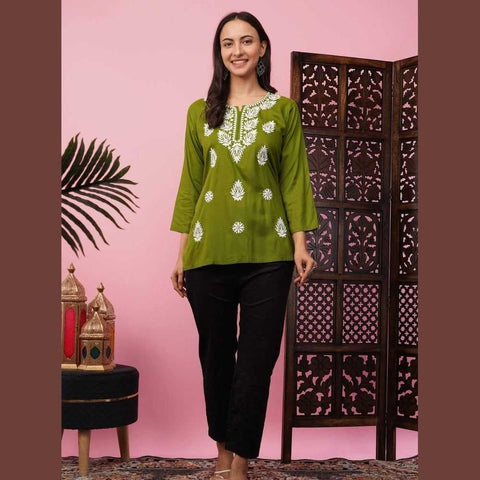 Affordable Short Chikan Kurtis