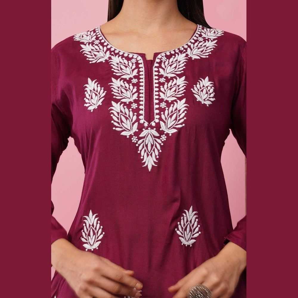 Affordable Short Chikan Kurtis
