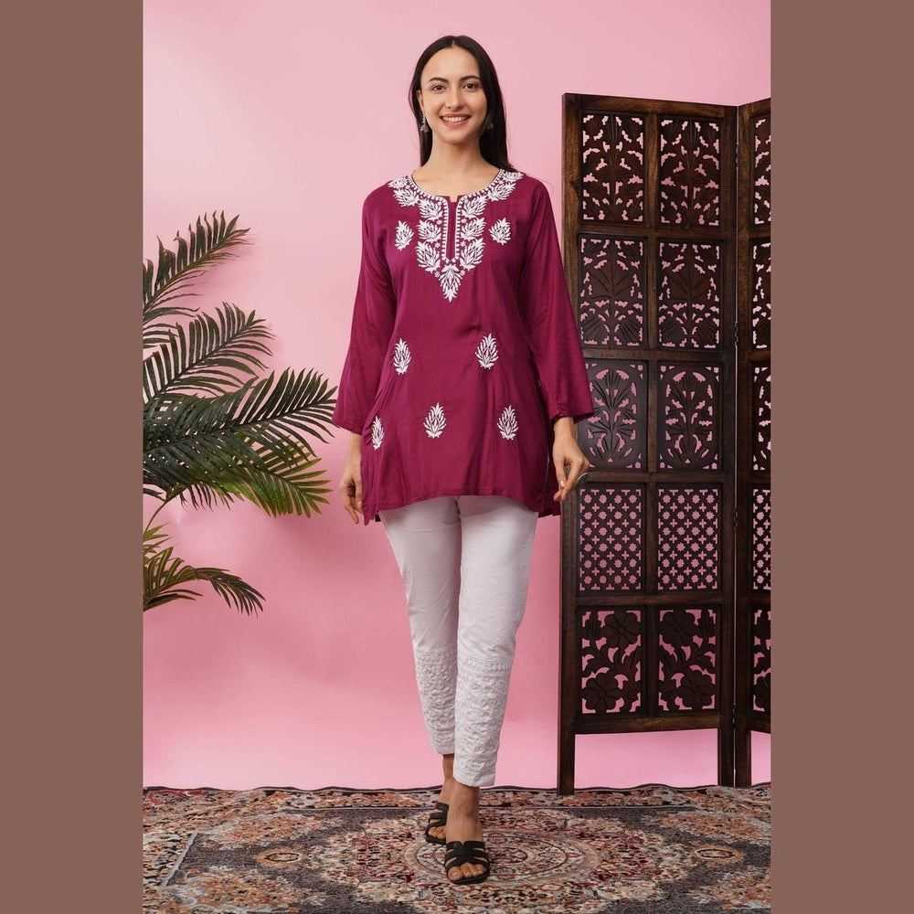 Affordable Short Chikan Kurtis