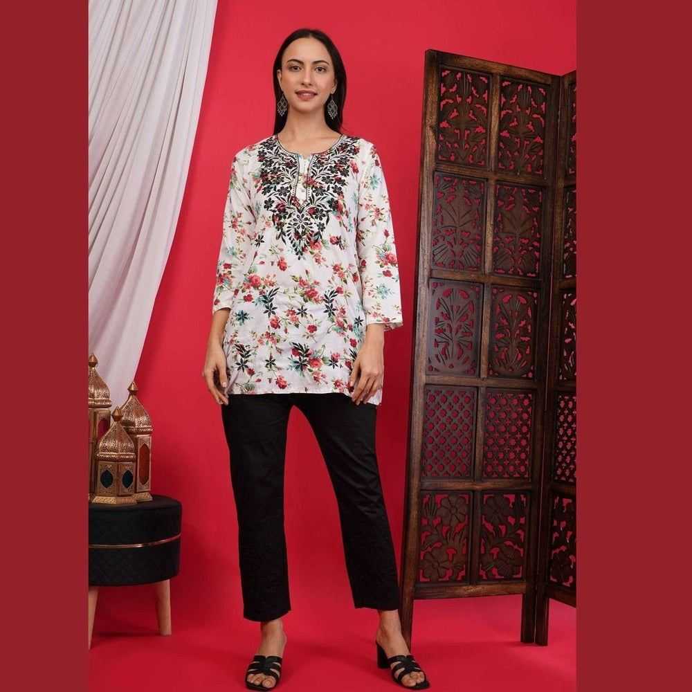 Affordable Short Chikan Kurtis