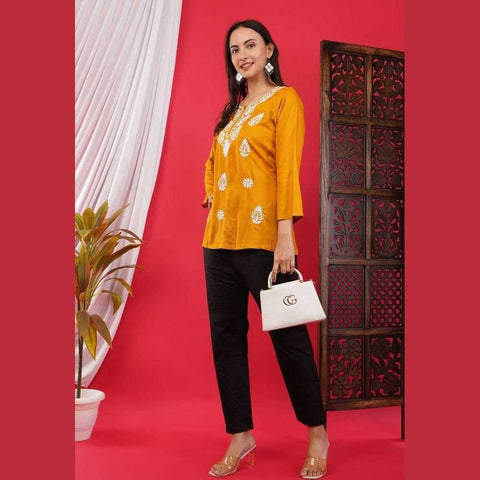 Affordable Short Chikan Kurtis