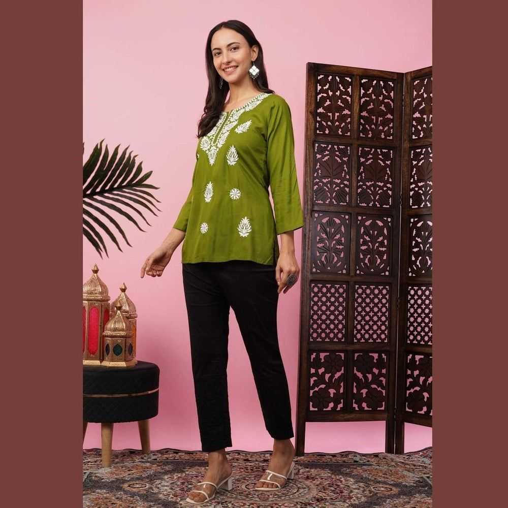 Affordable Short Chikan Kurtis