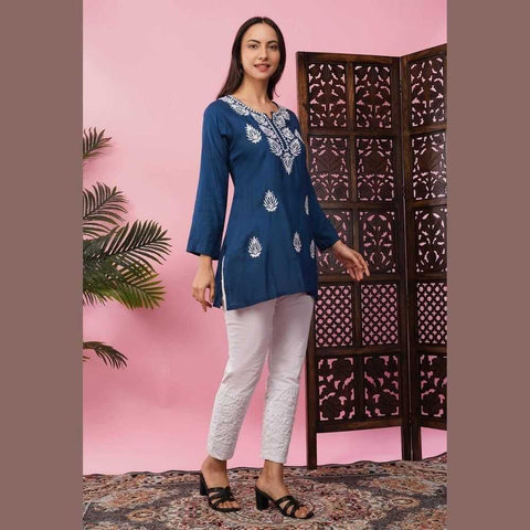 Affordable Short Chikan Kurtis