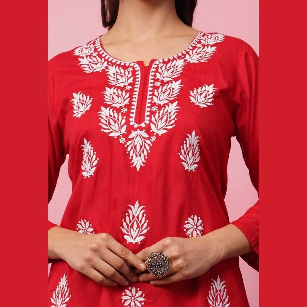 Affordable Short Chikan Kurtis