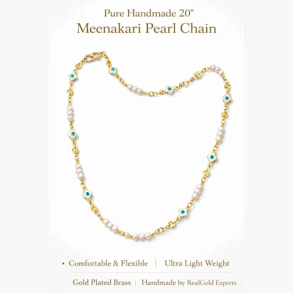 zhome-meenakari-pearl-chain-necklace-20-inch