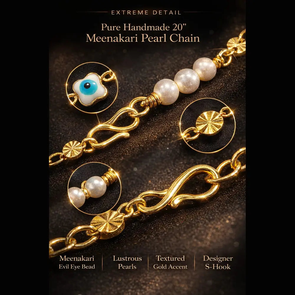 zhome-meenakari-pearl-chain-necklace-20-inch